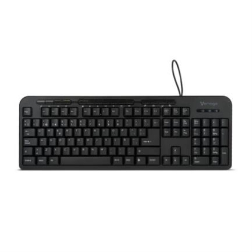 Imagen de Teclado Vorago KB-204 Alámbrico Multimedia USB Color Negro