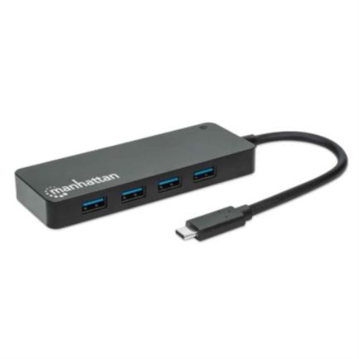 Imagen de Hub Manhattan USB 3.2 Gen1 Tipo C 4 Puertos USB-A