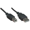 Imagen de Cable Manhattan USB-B 2.0 Alta Velocidad 0.5m Color Negro