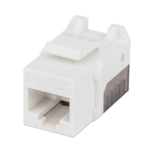 Imagen de Jack Intellinet Keystone Cat6a de Impacto UTP Color Blanco