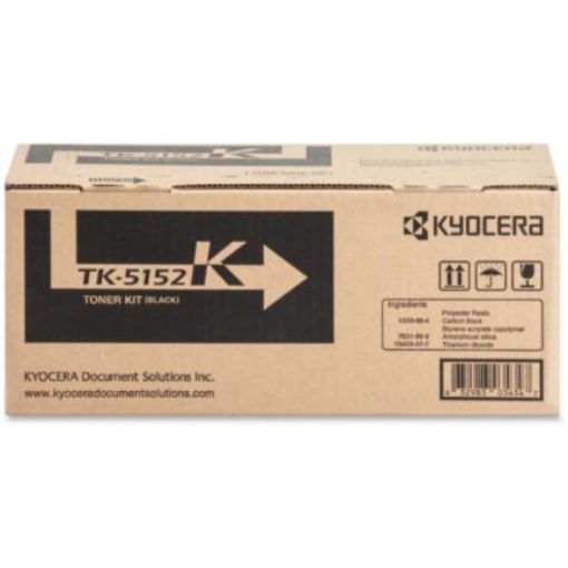 Imagen de Tóner Kyocera TK-5152K 12K Páginas Compatible P6035cdn/M6035cidn/M6535cidn Color Negro