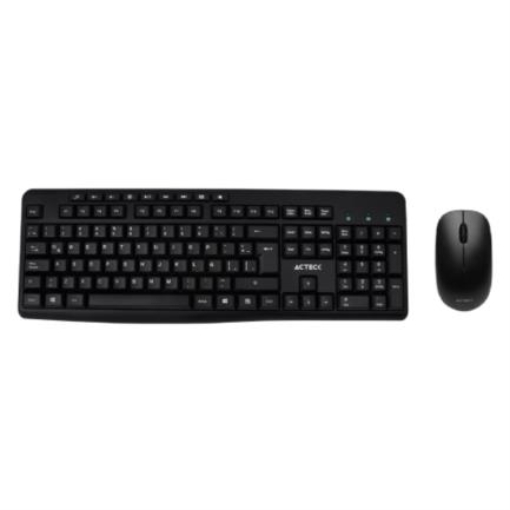 Imagen de Kit Teclado y Mouse Inalámbrico Acteck Creator MK450 2.4Ghz 1200dpi Color Negro