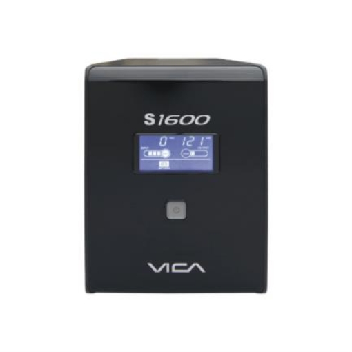 Imagen de UPS Vica S1600 Regulador Integrado 1600VA/900W 8 Contactos Pantalla LCD