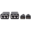 Imagen de Extensor Manhattan Video HDMI Vía Cat 5/6 30m Color Negro