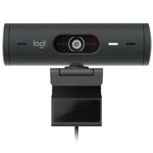 Imagen de Cámara Web Logitech Brio 500 FHD Resolución 1080p Corrección Iluminación Encuadre Automático Color Grafito