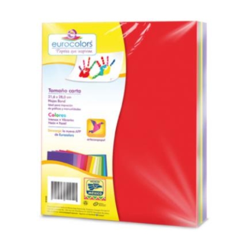 Imagen de Papel Cortado Eurocolors Arcoiris Bright Carta 100H/Pqte