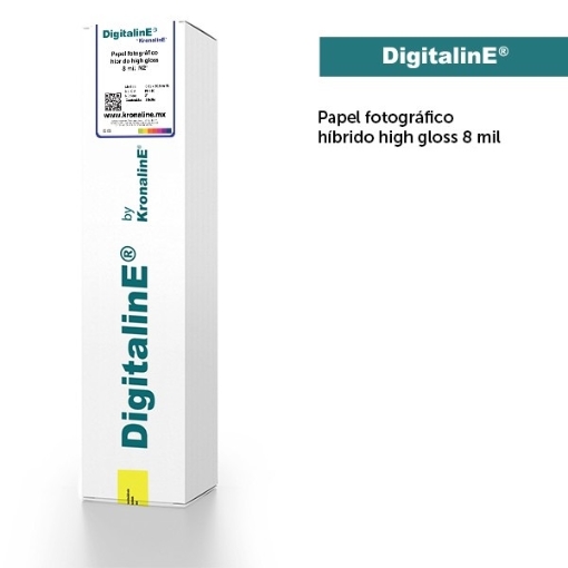 Imagen de PAPEL FOTOGRÁFICO HÍBRIDO HIGH GLOSS 8 mil N2" 0.61 x 30.5 m