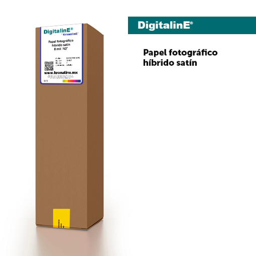 Imagen de PAPEL FOTOGRÁFICO HÍBRIDO SATÍN 8 mil N2" 0.61 x 30.5 m