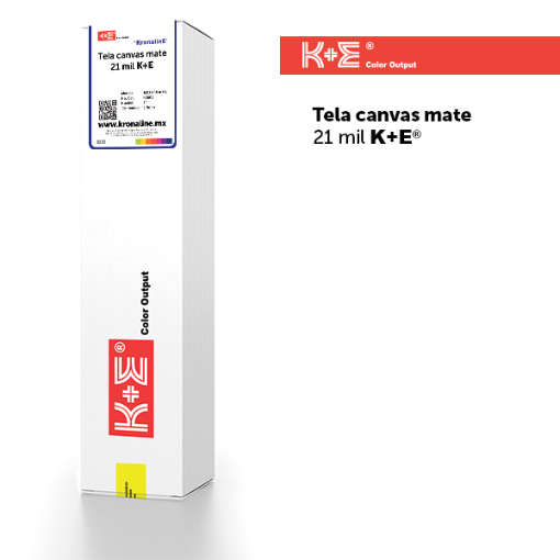Imagen de TELA CANVAS MATE 21 mil K+E  N2” 0.61  x  15 m
