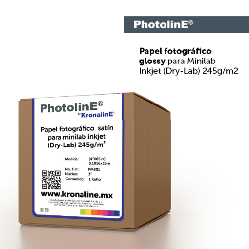 Imagen de PAPEL PHOTO GLOSSY PROFESIONAL PARA FOT. 245g/m² N3” (4") .1016 x 65 m