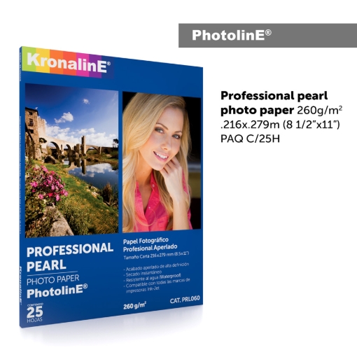 Imagen de PROFESSIONAL PEARL PHOTO PAPER 260g/m² .216 x .279 m