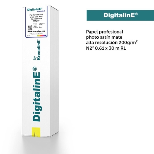 Imagen de PAPEL PROFESIONAL PHOTO SATIN MATE ALTA RESOLUCION  200 g/m²  N2" 0.61 x 30 m