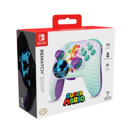 Imagen de Control de Juego Inalámbrico Turtle Beach Rematch Mario Invencible para Nintendo Switch