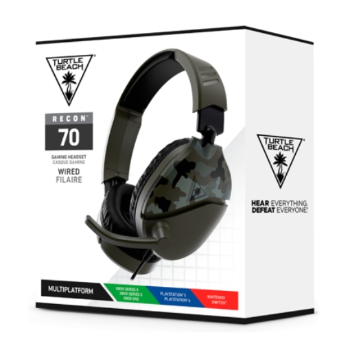 Imagen de Auriculares para juegos Turtle Beach Recon 70 Camo - Verde