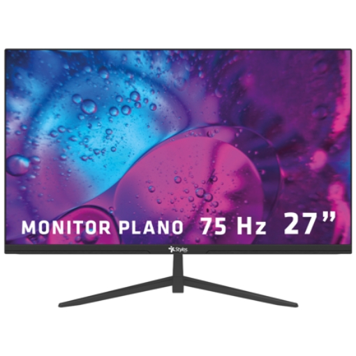 Imagen de Monitor Xzeal 27" XST590-1 Panel Plano VA FHD 100Hz 5ms 1xVGA + 1xHDMI + Vesa 100x100mm Negro