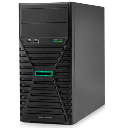 Imagen de Servidor HPE ProLiant ML30 Gen11 6325P 3.5GHz 4c 1P 1x32GB-U 4LFF-NHP 2x1TB SATA HDD 1x350W PS LA Server