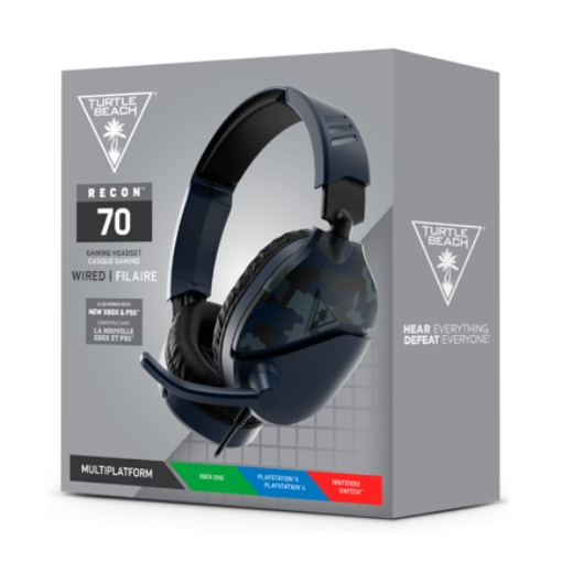 Imagen de Auriculares para juegos Turtle Beach Recon 70 Camo - Azul