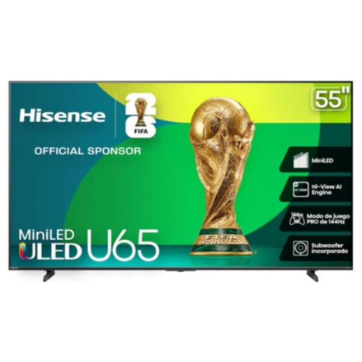 Imagen de Televisor Hisense 55" U65QFM 4K Mini-LED Smart Fire TV