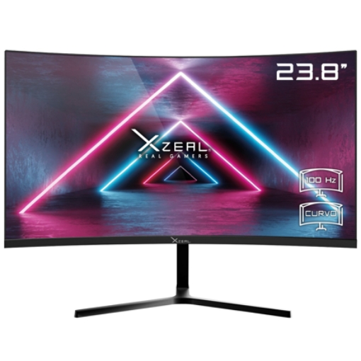 Imagen de Monitor Xzela 23.8" Curvo FHD VA 100Hz 5ms VGA HDMI Vesa 100x100mm Negro
