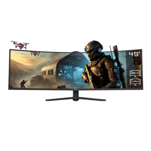 Imagen de Monitor Xzeal 49 Xzeal XZ4090 Panel Curvo VA 5K 120Hz 4ms 2xDP + 2xHDMI Negro