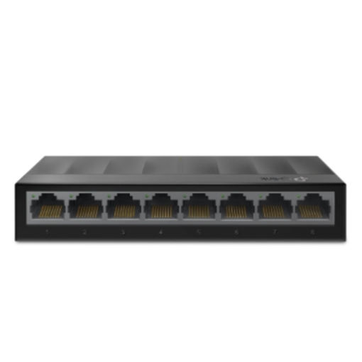 Imagen de Switch para escritorio Tp-link de 8 Puertos RJ45 10/100/1000Mbps con auto-negociación con carcasa de plástico