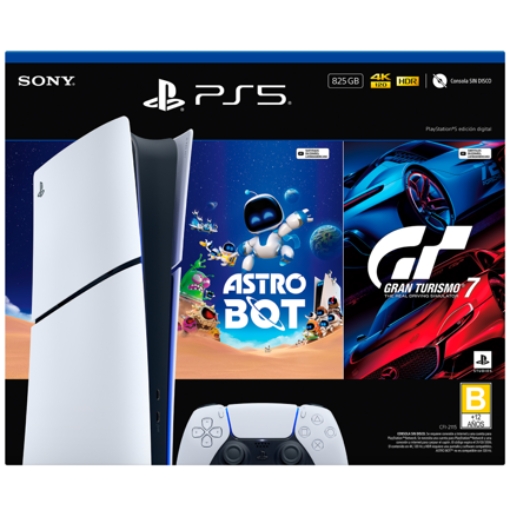 Imagen de Consola PlayStation 5 Ed digital de 825GB Astrobot y Gran Turismo 7
