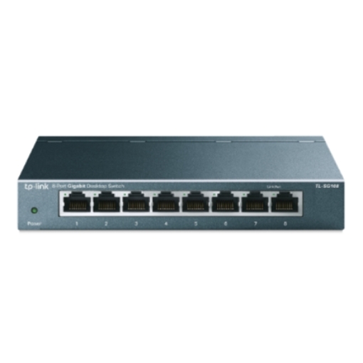 Imagen de Switch TP-Link escritorio 8 puertos Gigabit RJ45 10/100/1000 Mbps Auto-MDI/MDIX