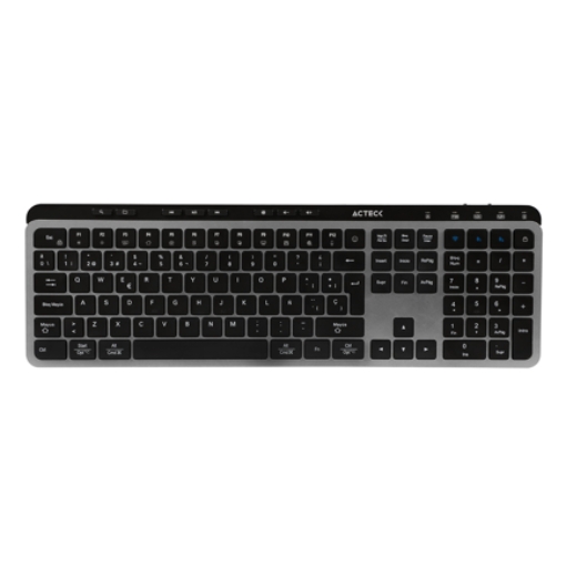 Imagen de Teclado Multidispositivo Acteck Inspire Krea TI755/2.4MHz+2modosBT Elite Negro-Gris