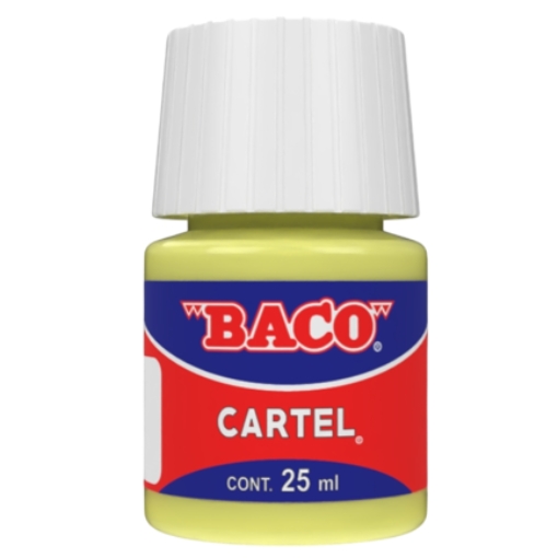 Imagen de Pintura Cartel Baco 80 Amarillo Pastel 25ml