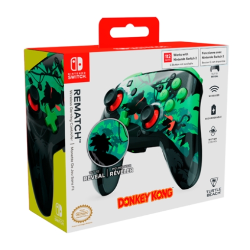 Imagen de Control de Juego Inalámbrico Turtle Beach Rematch Donkey Kong para Nintendo Switch