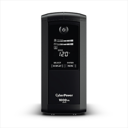 Imagen de UPS CYBERPOWER 1000VA 600W 9 CONT PANTALLA LCD INTELIGENTE M