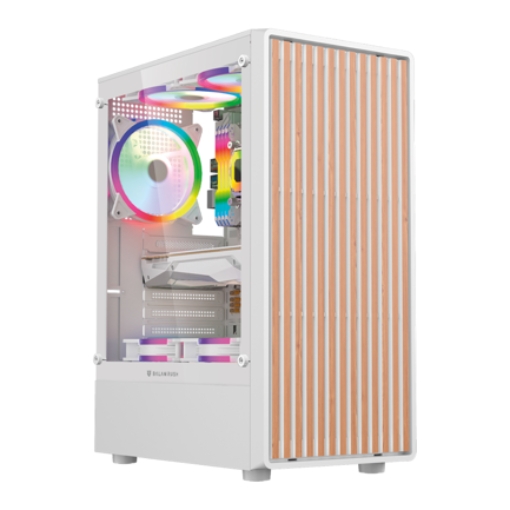 Imagen de Gabinete Gamer Balam RushCompact Media Torre Dragonfly Wood GM580 Balam Rush / Blanco