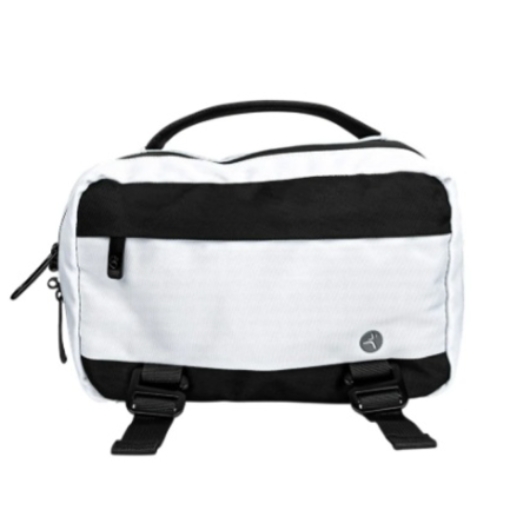 Imagen de Mochila TechZone Smartbag Gris con Negro con Organizador tipo Cangurera con Multiples Bolsillos y Correras Portabotellas