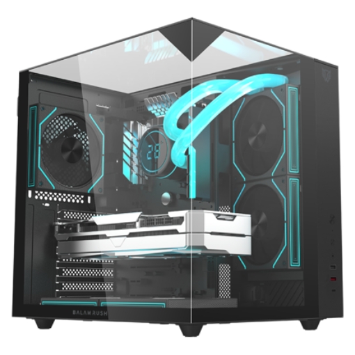 Imagen de Gabinete Gamer Balam Rush Media Torre Tank Majestic 6600 Legend Negro