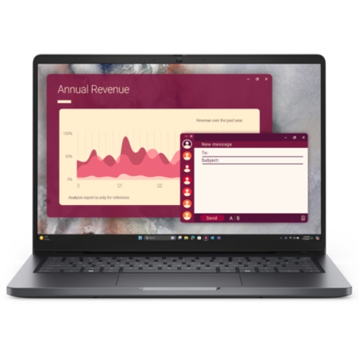 Imagen de Laptop Dell Pro 14 PC14250 14" Intel Core Ultra 5-225U Ram 16GB 512 SSD W11 PRO 1Y Básico