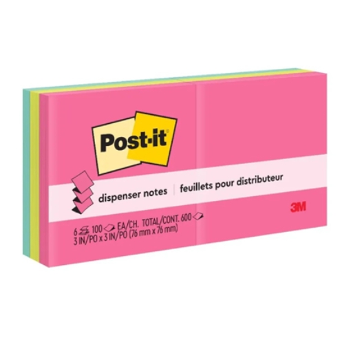Imagen de Notas Adhesivas 3M Post It Pop Up 3X3 Neon C/6 block C/100 Hjs