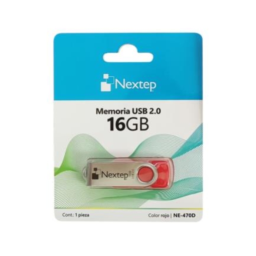 Imagen de Memoria USB Nextep 2.0 Twist 16GB Rojo