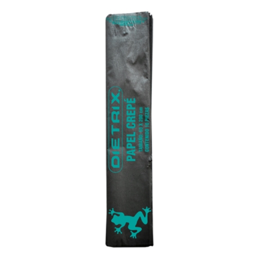 Imagen de Papel Crepe Dietrix 50x200cms Negro Paquete con 10 Hojas