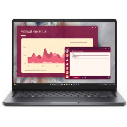 Imagen de Laptop Dell Pro 14 PC14250 Intel Core 7-150U Ram 16Gb 512 SSD Windows11 Pro 1Año Basico