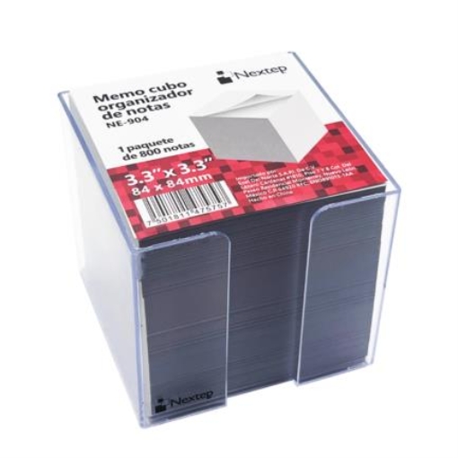 Imagen de Memo Cubo Nextep Organizador de Notas 3.3x3.3" Paquete C/800 Notas