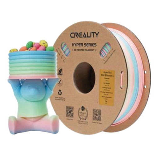 Imagen de Filamento Creality Pla Arcoiris Wild Blossom Long 1.75mm 1kg