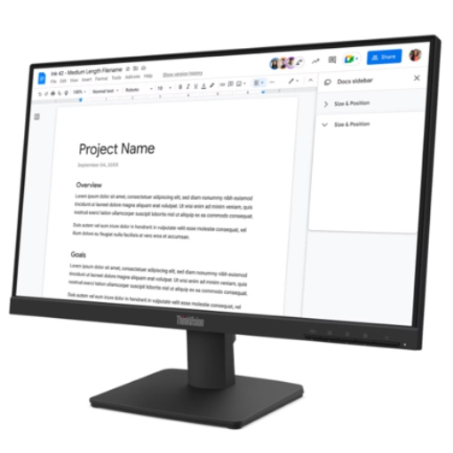 Imagen de Monitor Lenovo ThinkVision S22-4e LED 21.5" 1920x1080 Full HD 100Hz HDMI Negro