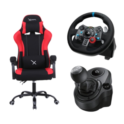 Imagen de Bundle Palanca + Volante Logitech + Silla X20 Xzeal