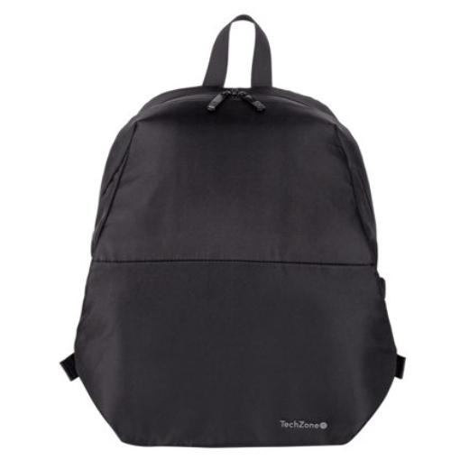 Imagen de Mochila TechZone Lite TZLBP13 15.6 Poliester 420 D Twill Color Negro Laterales Ajustables