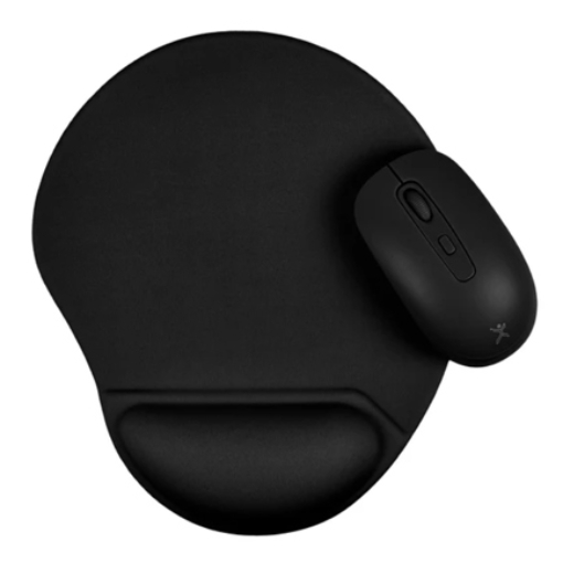 Imagen de Kit Perfect Choice Mouse Inalámbrico Ergonómico 1600 dpi y Mousepad Bonet Color Negro