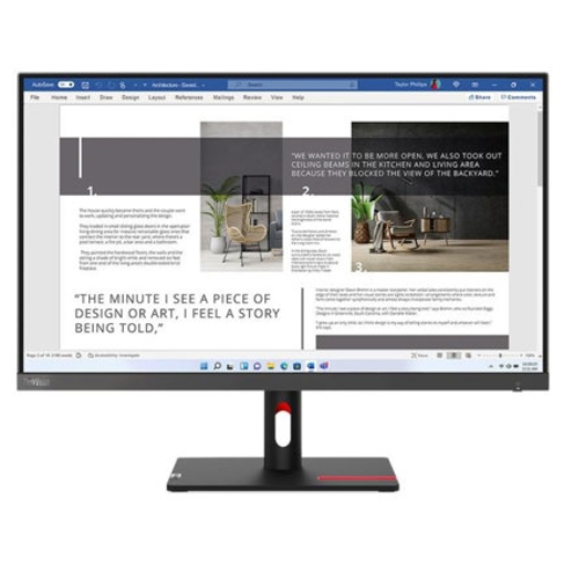 Imagen de Monitor Lenovo ThinkVision S27i-30 de 27" 1920x1080 Full HD 1080p 4ms 100Hz Color Negro