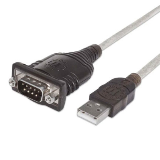 Imagen de Convertidor USB Manhattan a Serial DB9 0.4m Chip FTDI FT232