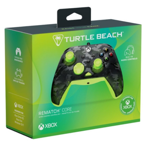 Imagen de Control XB Turtle Beach Rematch Core Wired Controller- Ghost Black Camo/Yellow