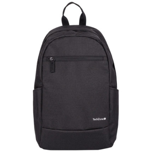 Imagen de Mochila TechZone Easy Lite Negro con Compartimiento para Laptop de 15.6"