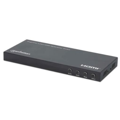 Imagen de Switch multiviewer HDMI Manhattan de 4 puertos 4K